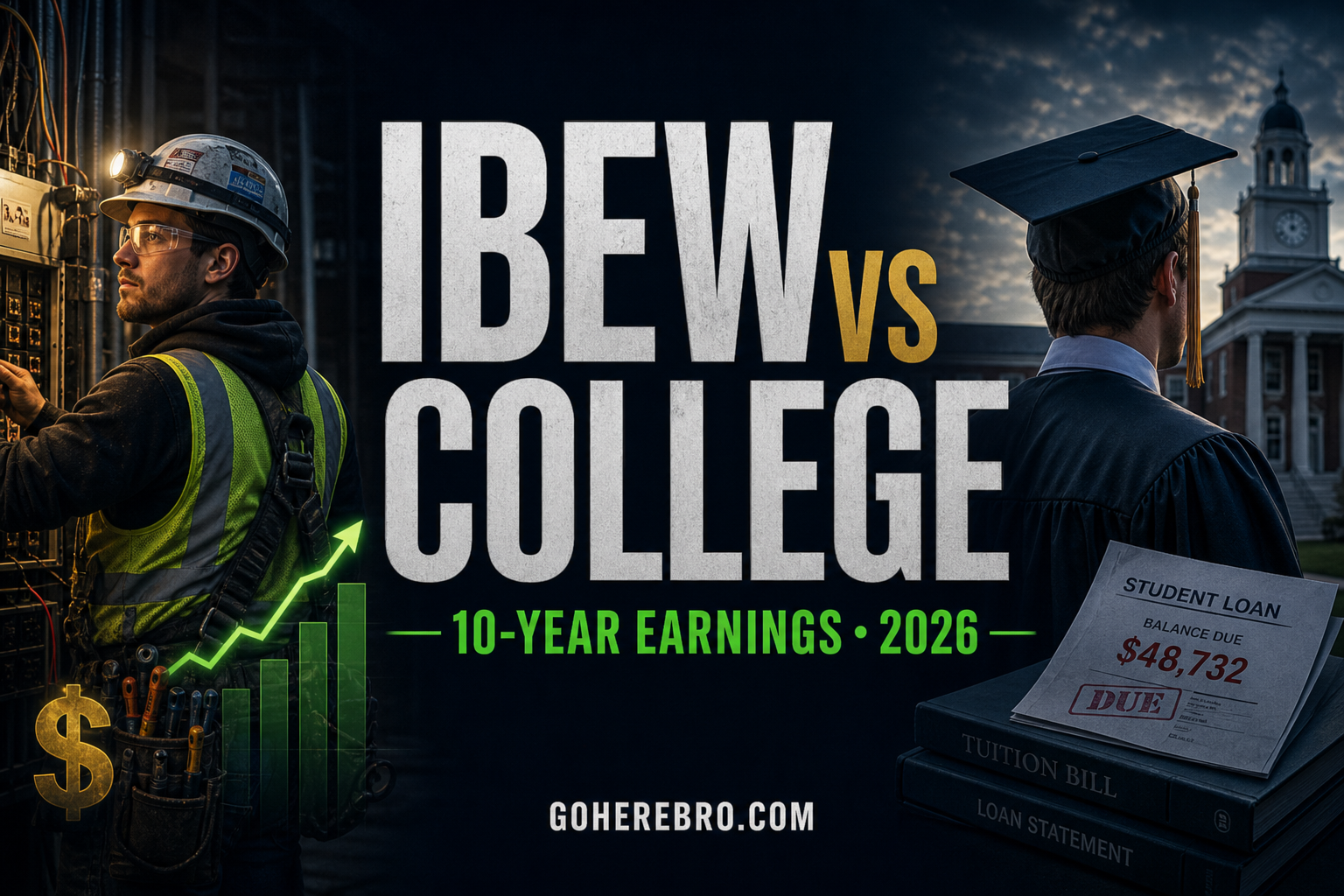 IBEW vs College: Ten-Year Earnings Compared (2026)