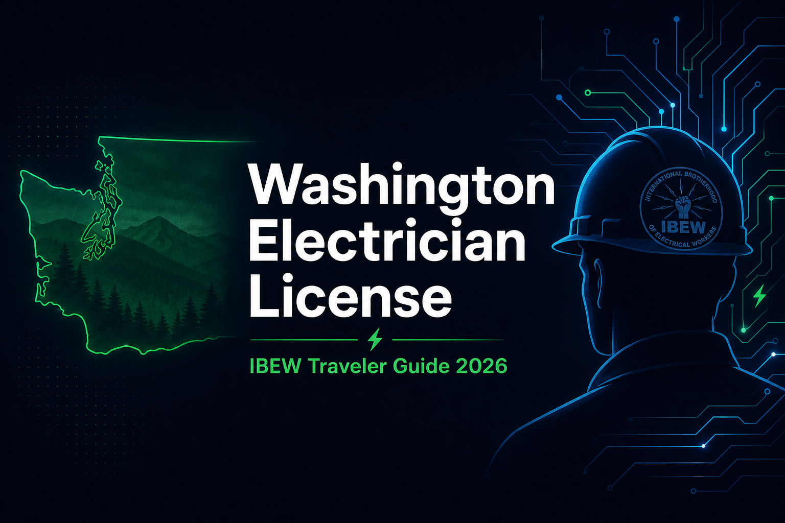 Washington Electrician License for IBEW Travelers: L&I Journey Level (01) Certificate & Travel Guide (2026)
